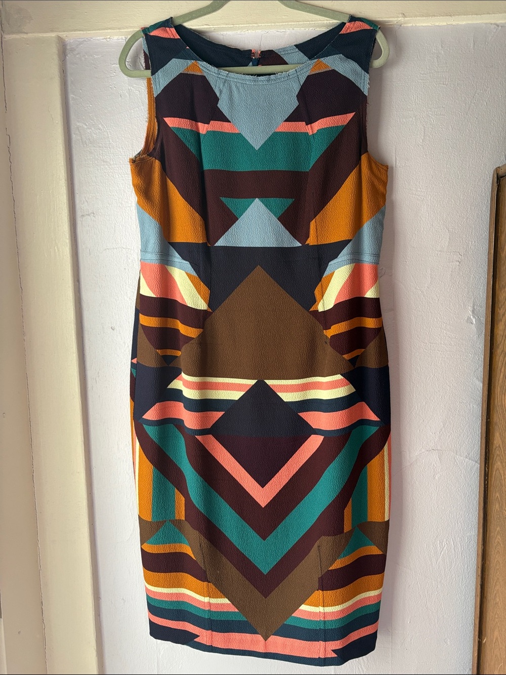 Tracy Reese Multicolor Geometric Sheath Dress